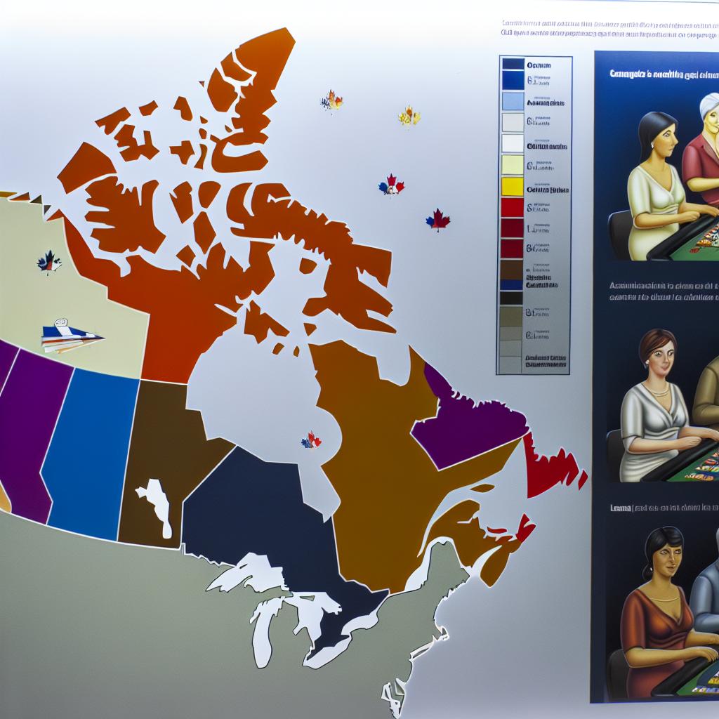 The legality of gambling in different Canadian provinces.